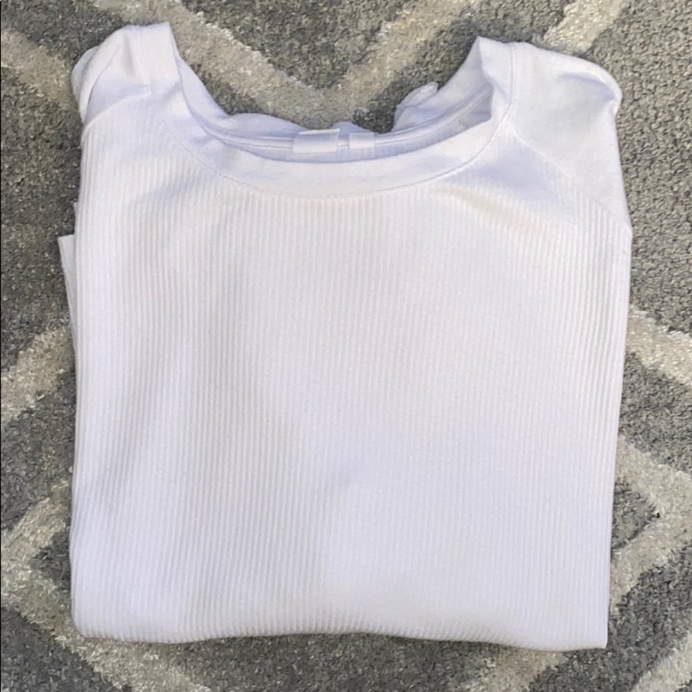 Gap XXL White Tie Sleeves Shirt